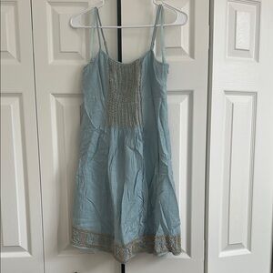 BCBG Blue Sundress with Bead Accents